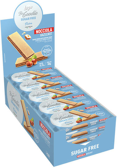 Lago Poker Wafers Nocciola Hazelnut Sugar Free 20x45g