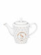 Чайник Порцеланов Бял 1000ml