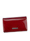 Leder Damenbrieftasche Rot