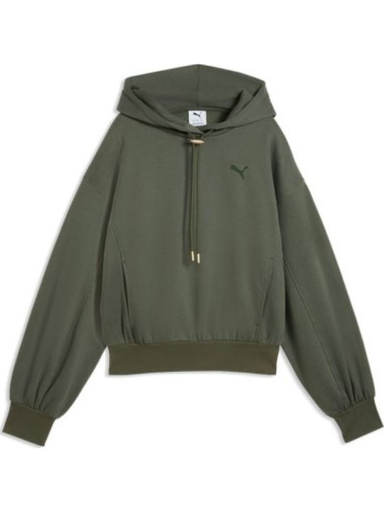 PUMA Дамски суитшърт с Худи Каки