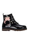 Kinderstiefel aus Lackleder mit Reissverschluss Schwarz