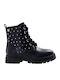 Kinderstiefel mit Schnürsenkeln Schwarz
