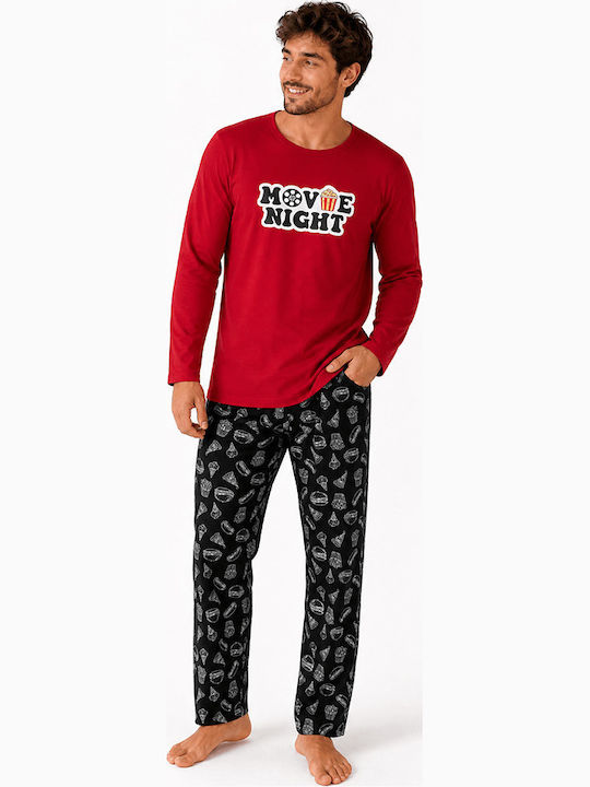 Comfort Summer Women's Pyjama Set Red Night