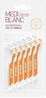 Mediblanc Interdental Brushes 0.7mm Yellow 6 Pieces