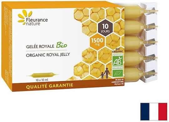 Lăptișor de Matcă Organic Supliment pentru Memorie și Concentrare 30 x 10ml Miere Organică