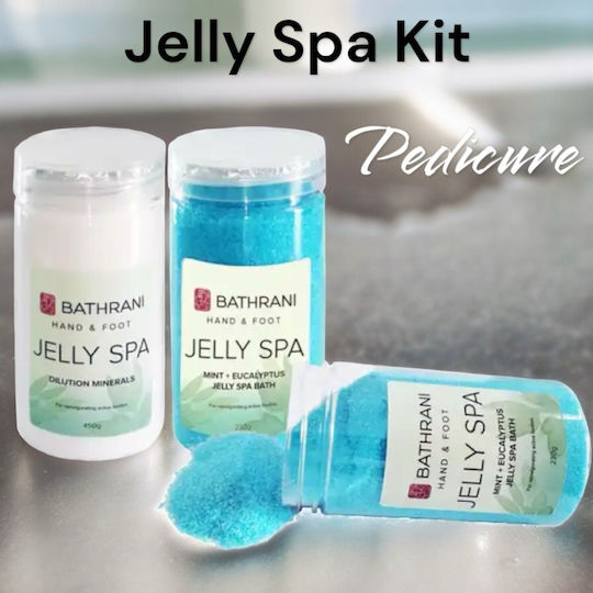 Jelly Spa Bath Hand & Foot Kit Мента Евкалипт & Разреждане Минерали 3бр