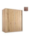 Doppeltür Kleiderschrank Schieben Kastanienbraun 182x60x233cm