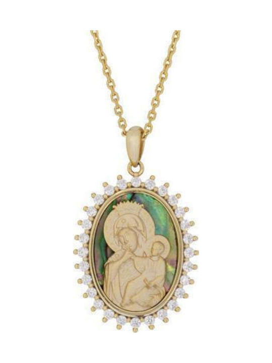 Necklace Talisman Made of Gold Plated Silver Necklace Talisman Made of Gold Plated Silver