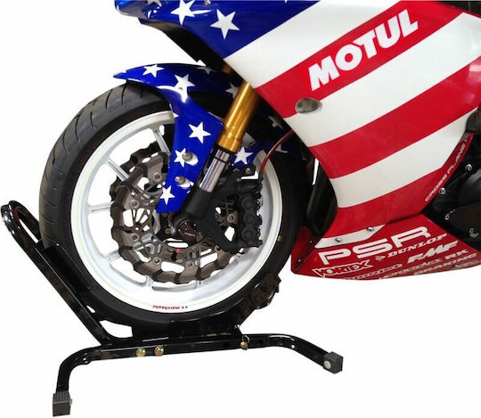 Powerstands Racing Motorradständer Vorderrad Stahl Schwarz