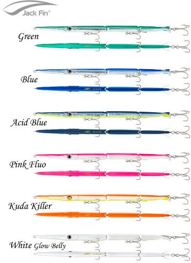 Jack Fin Stylo Künstliche Köder Säureblau