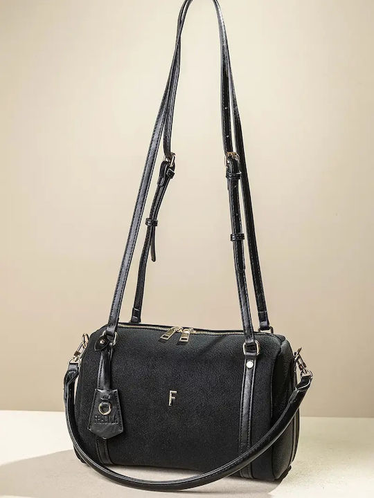 Fragola Women's Black Shoulder Bag