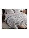 MayHome Cotton Duvet Cover Set 160x240cm Single With Pillowcase Geometric