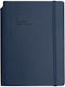 Type Center Agenda Săptămânală A5 2027 Albastră Din Piele 14x20.5cm (cu Personalizare)