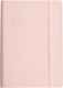 Type Center Daily Agenda A5 2027 Pink Leather 14x20.5cm (with Personalization)