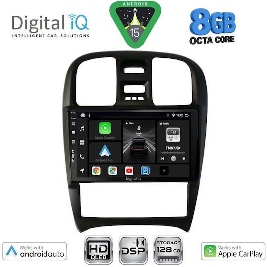 Digital IQ Автомобилна Аудио Система за Hyundai Sonata 2000-2006 (Bluetooth/USB/Вграден Wi-Fi/GPS/Apple CarPlay/Android Auto) с Touch Screen 9"