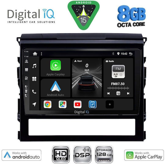 Digital IQ Автомобилна Аудио Система за Toyota Land Cruiser 2016-2019 (Bluetooth/USB/Вграден Wi-Fi/GPS/Apple CarPlay/Android Auto) с Touch Screen 9"