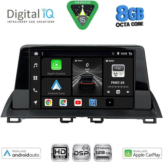 Digital IQ Автомобилна Аудио Система За Mazda 3 2014-2019 Bluetooth USB Вграден Wi-Fi GPS Apple CarPlay Android Auto С Touch Screen 9"