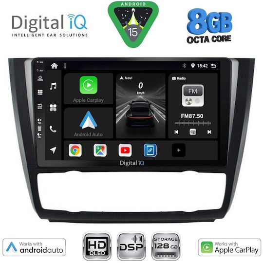 Digital IQ Car Audio System for BMW Series 1 2004-2013 with Clima Touch Screen 9"