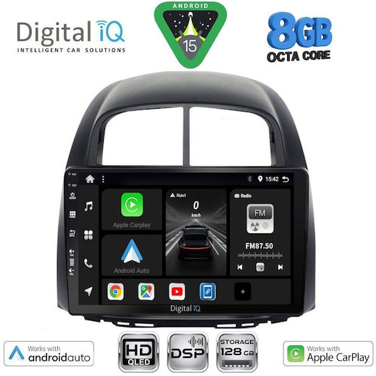 Digital IQ Автомобилна Аудио Система за Daihatsu Sirion 2006-2012 (Bluetooth/USB/Вграден Wi-Fi/GPS/Apple CarPlay/Android Auto) с Touch Screen 10"