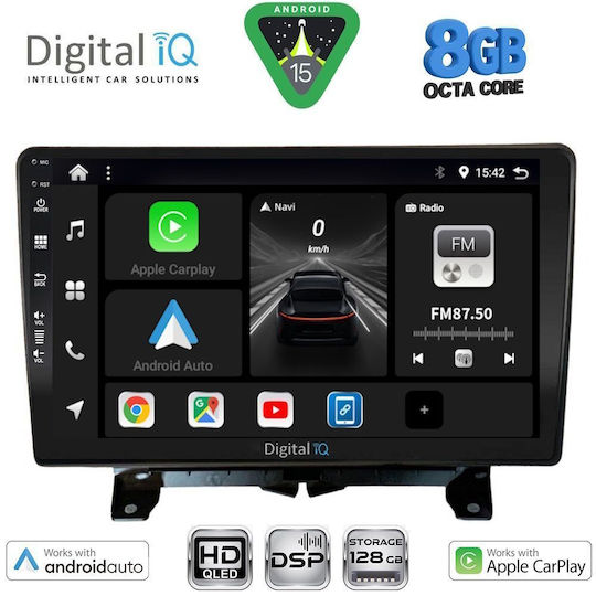 Digital IQ Автомобилна Аудио Система За Land Rover Discovery / Range Rover Sport 2004-2009 Bluetooth USB Вграден Wi-Fi GPS Apple CarPlay Android Auto С 9" Touch Screen