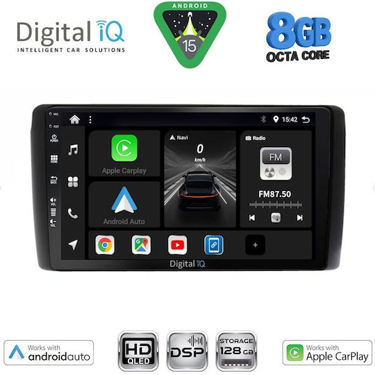 Digital IQ Car Audio System for Nissan Leaf 2009-2017 with Touch Screen 9" Bluetooth USB Wi-Fi GPS Apple CarPlay Android Auto