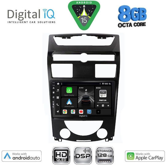 Digital IQ Car Audio System for SsangYong Rexton 2006-2015 Bluetooth USB Wi-Fi GPS Apple CarPlay Android Auto with 10" Touch Screen Digital IQ BXF 18657_CPAA