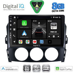 Digital IQ Auto-Audiosystem Für Mazda MX-5 2005-2015 Bluetooth USB Eingebautes Wi-Fi GPS Apple CarPlay Android Auto Mit 9 Zoll Touchscreen