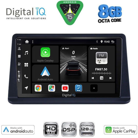 Digital IQ Автомобилна Аудио Система за Mitsubishi Pajero 1999-2006 (Bluetooth/USB/Вграден Wi-Fi/GPS/Apple CarPlay/Android Auto) с Touch Screen 9"