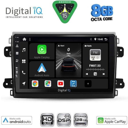 Digital IQ Car Audio System for Fiat Ducato 2021-2026 Bluetooth USB Wi-Fi GPS Apple CarPlay Android Auto with 9 Inch Touch Screen DIGITAL IQ BXF 18143 CPAA