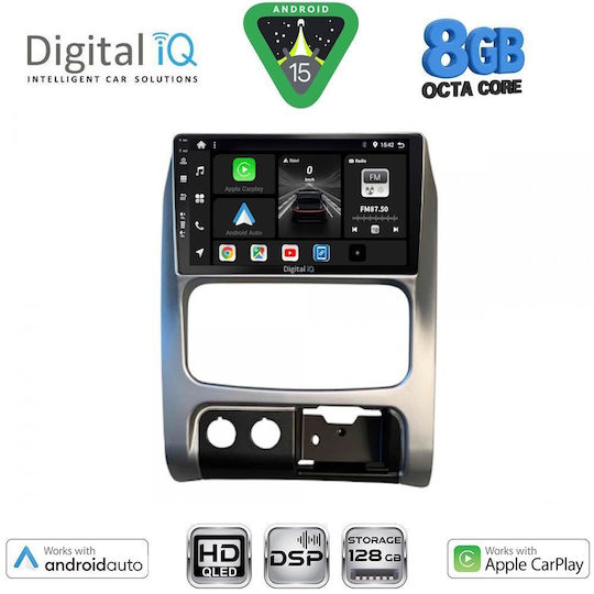 Digital IQ Автомобилна Аудио Система за Jeep Cherokee / Liberty 2002-2007 (Bluetooth/USB/Вграден Wi-Fi/GPS/Apple CarPlay/Android Auto) с Touch Screen 9"