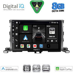 Digital IQ Auto-Audiosystem für Toyota Highlander 2014-2019 (Bluetooth/USB/Eingebautes Wi-Fi / GPS / Apple CarPlay / Android Auto) mit 10 Zoll Touchscreen