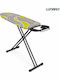 Lunaro Vera-bk Zusammenklappbares Bügelbrett für Bügelstation Offene Länge 120cm Offene Breite 38cm