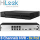 Hikvision NVR-108MH-D/8P(D) Überwachungsvideorekorder NVR 8 Kanäle mit Auflösung Volle HD