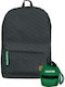 School Backpack Junior High-High School Green