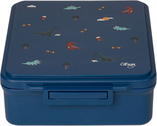 Citron Plastic Kids' Food Container Dinosaurs 0.25lt Blue