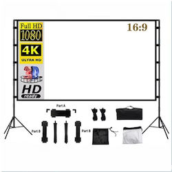 Οθόνη Προβολής 100\" 2 Τρίποδα 4k Hd 16:9 Soft White Πανί Home Cinema 220x142cm Οθόνη Προβολής 100\" 2 Τρίποδα 4k Hd 16:9 Soft White Πανί Home Cinema 220x142cm