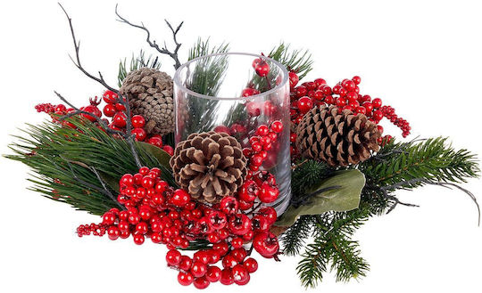 MSA Weihnachtskerzen Glas Kerzenleuchter Grün