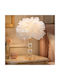 Keskor Metal Table Lamp for E27 Socket with White Shade and Gold Base