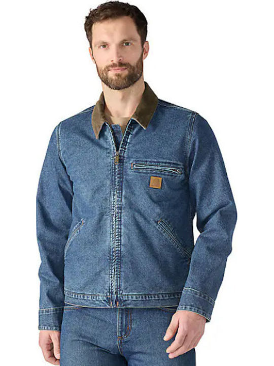 Carhartt Geacă Denim Albastră Carhartt Geacă Denim Albastră