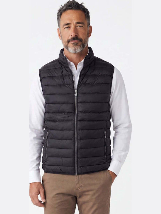 Ben Tailor Ärmelloses Herren Jacke Schwarz