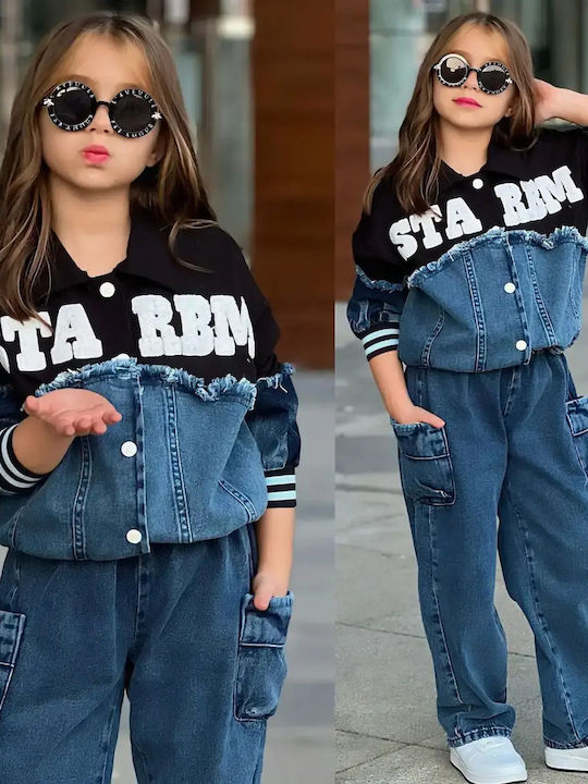 Kids Set with Pants & Coat 2 Pieces Blue