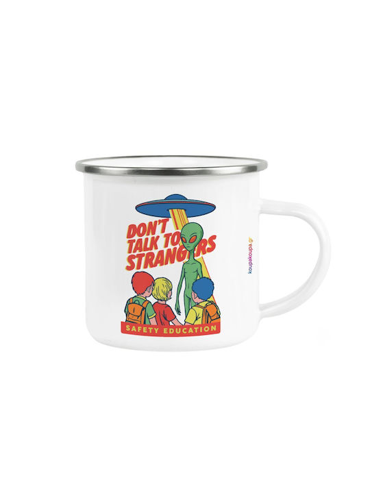 Koupakoupa Koupakoupa Metallic White Mug 360ml
