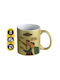 Koupakoupa Look! It's a UFO Mug Ceramic Gold 330ml