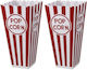 Oem Becher Plastik Snack Mehrzweck 9,5x19cm Popcorn Set 2 Stück