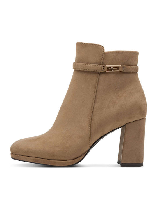 Suede Stiefeletten Damen Braun