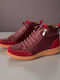 Leather Women's Chelsea Ankle Boots Burgundy