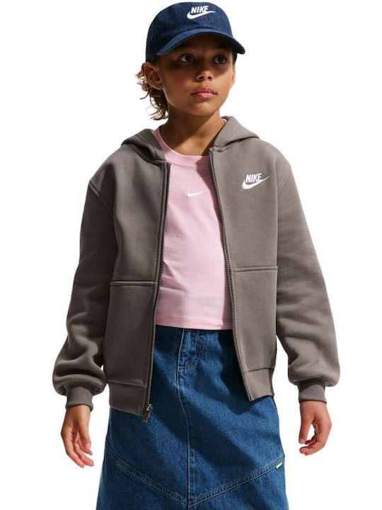 Nike Fleece Παιδική Φούτερ Ζακέτα με Κουκούλα κ...