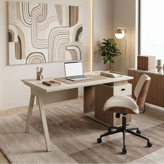 Birou Profesional Spark Din Lemn Oak-Bej 120x60x75cm