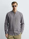 Long Sleeve Linen Shirt Grey