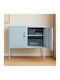 Sideboard Color from Metal Baby Blue 100x40x70cm